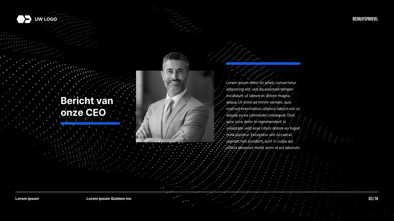 Black Tone Modern Bedrijf Introductie