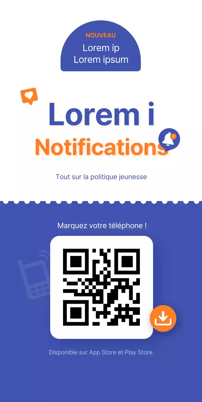 Lancement d'une nouvelle application pour les agences gouvernementales aux accents violets Conçue avec les icônes QrealCode Qreal SNS