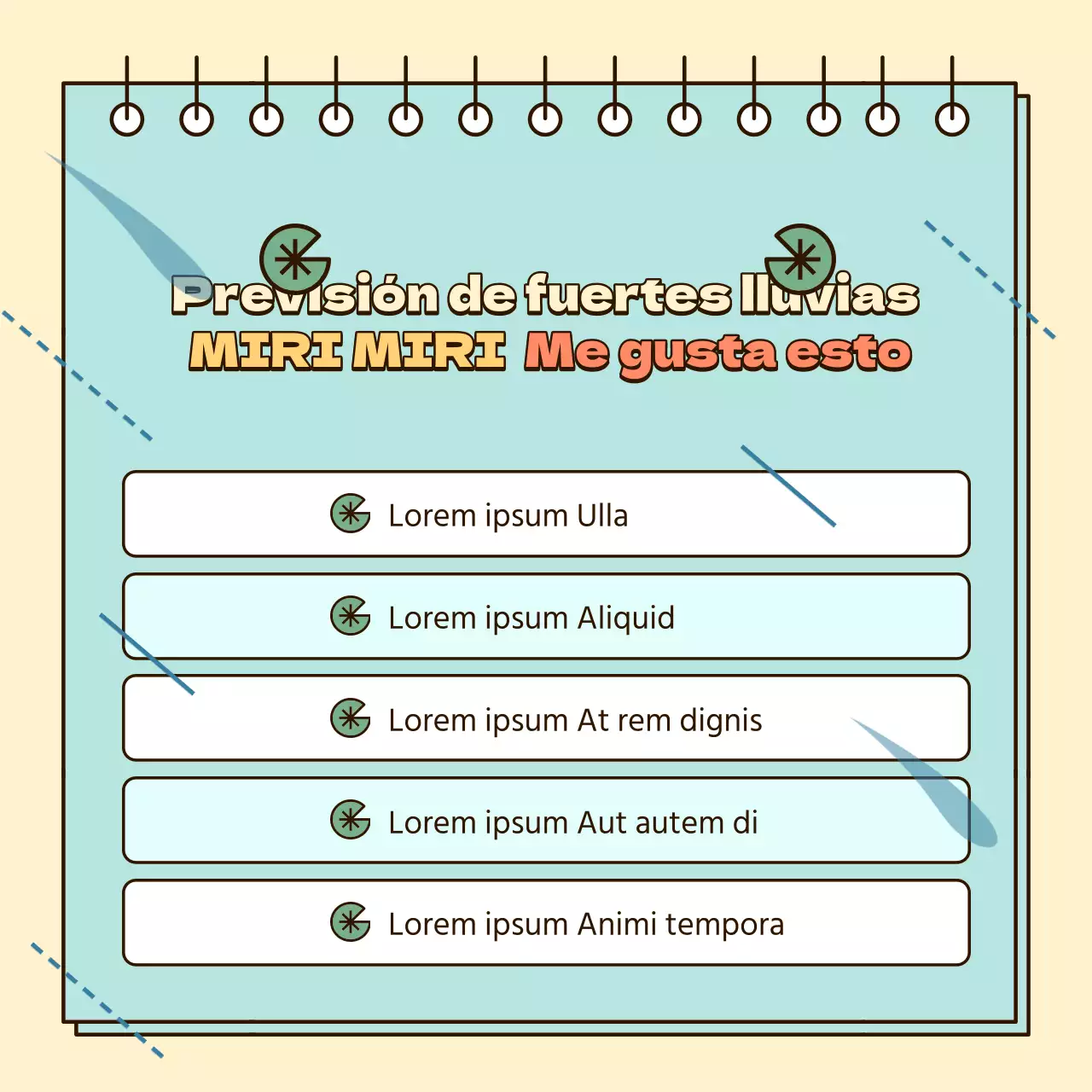 Consejos de seguridad para la época de lluvias en esta bonita ciudad amarilla y azul claro