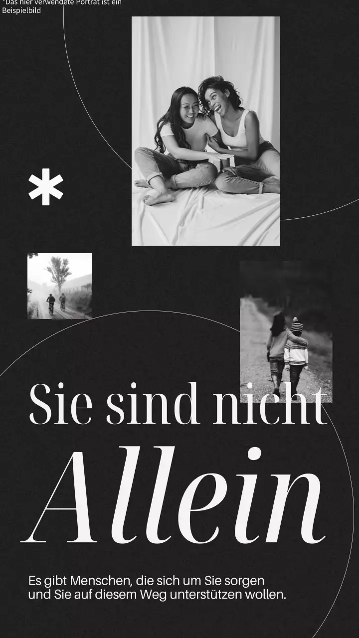 Schwarz-weißes Minimal-Motivationszitat Memo