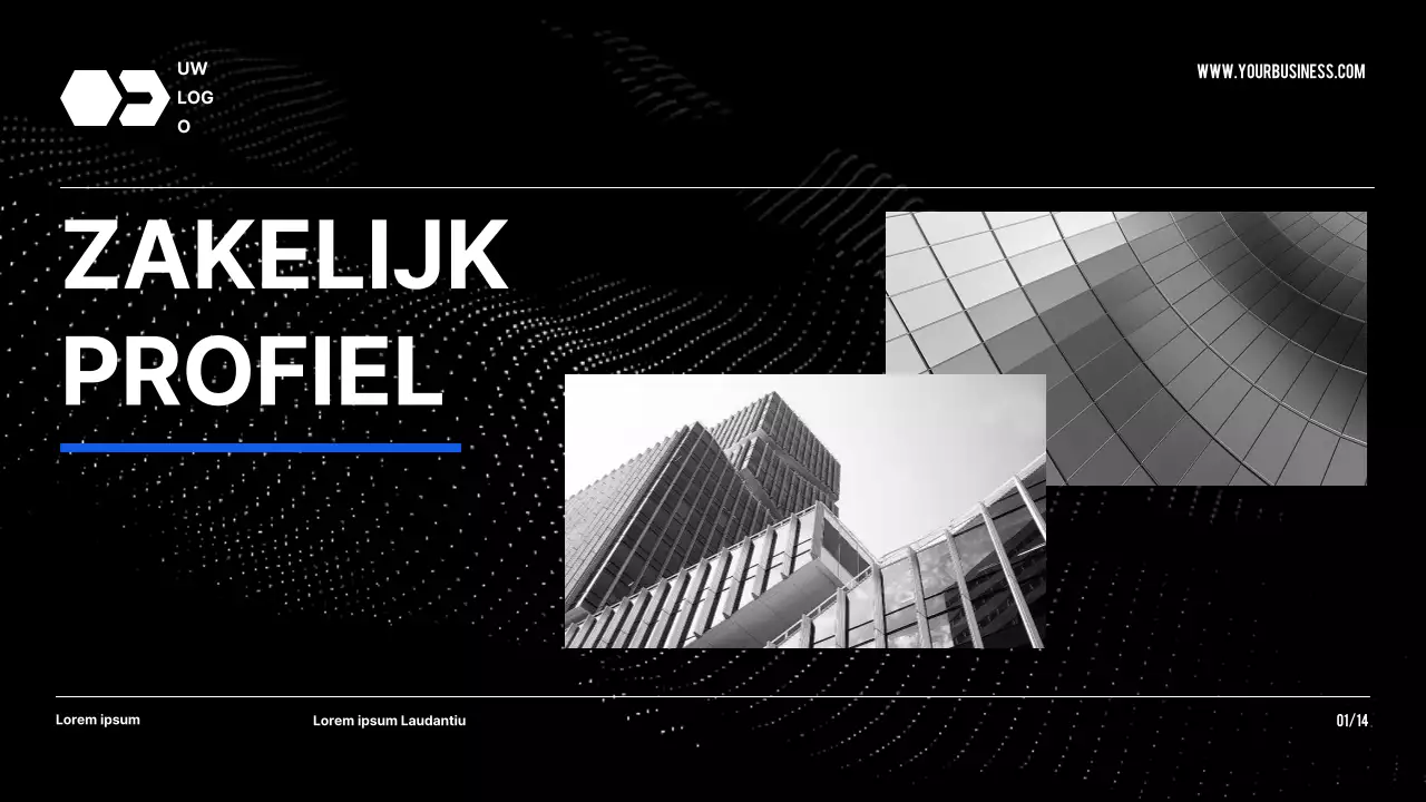 Black Tone Modern Bedrijf Introductie