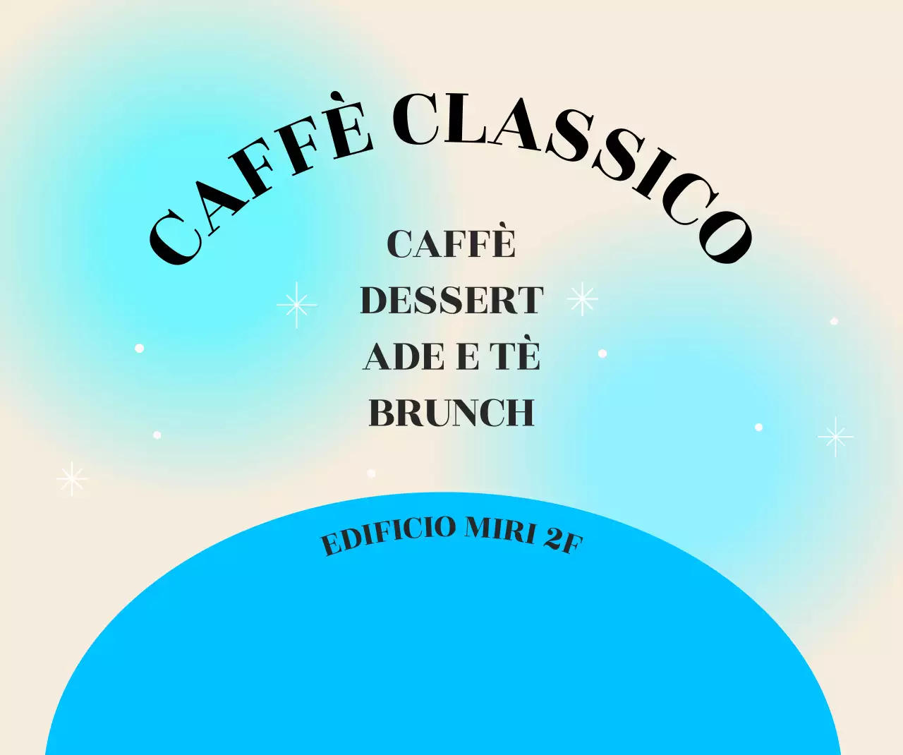 Cool menu caffè estate con foto di menu di ghiaccio rasato e sfondo sfumato