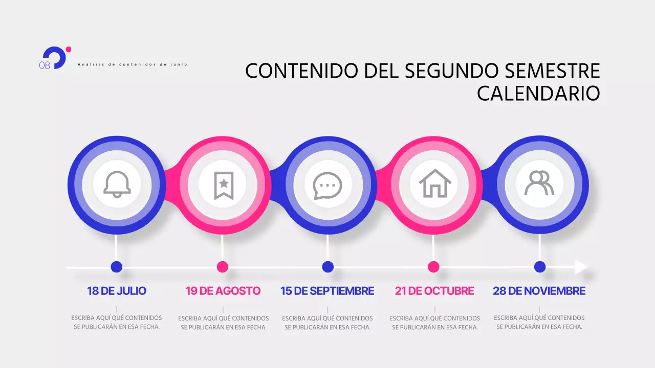 Informes Pop-art en azul y rosa intenso