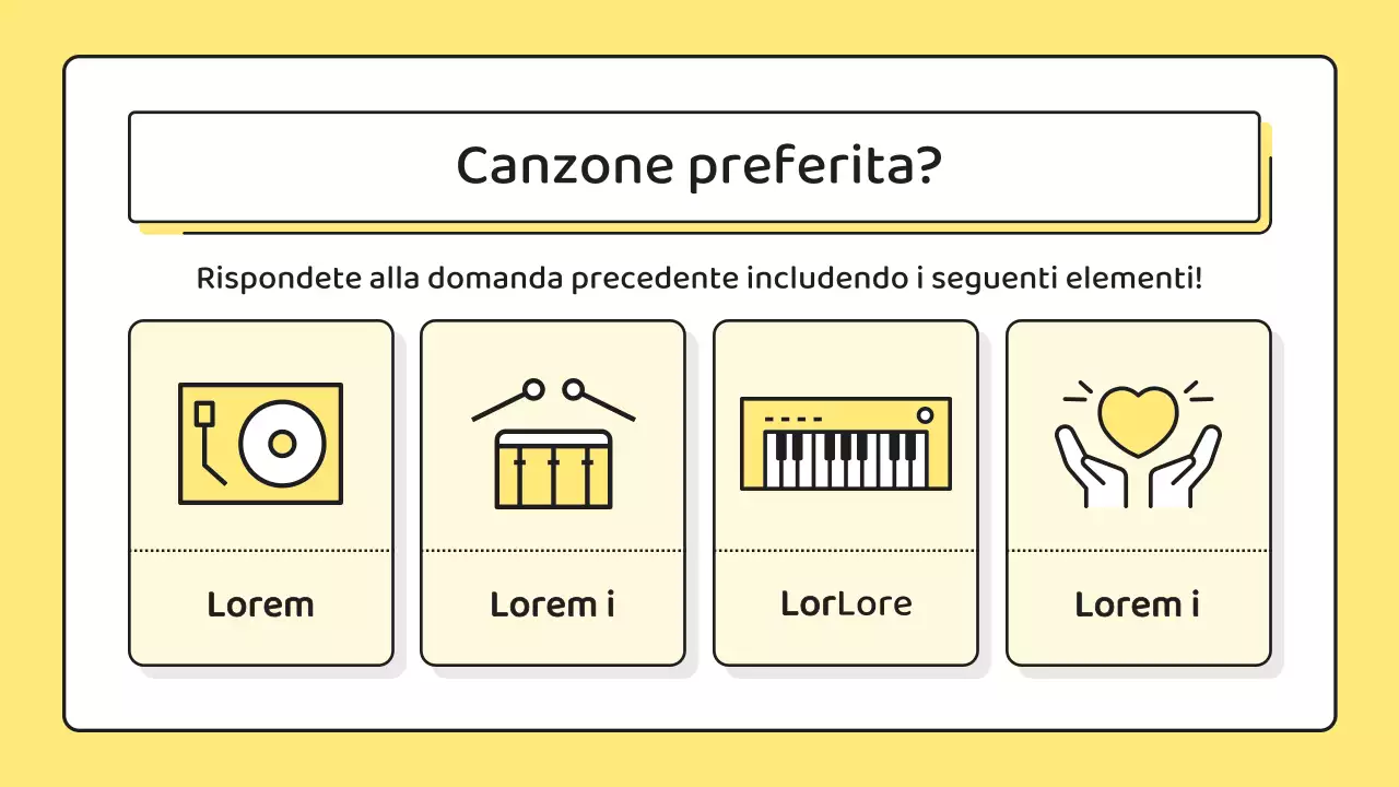 Lettera di presentazione gialla e minimalista
