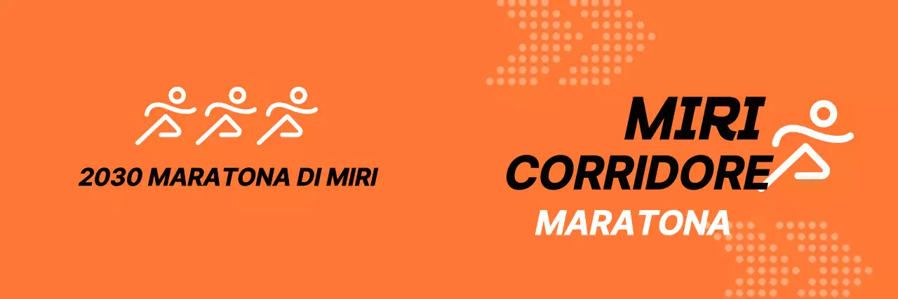 Promuovere la maratona in arancione e nero