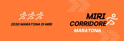 Promuovere la maratona in arancione e nero