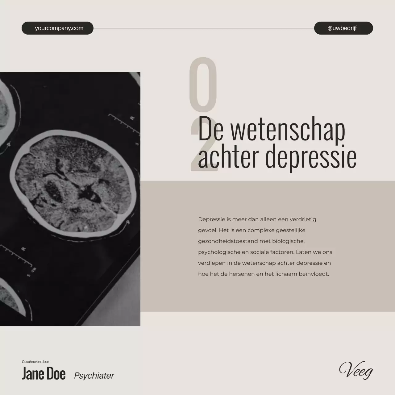 Ivory zwart-wit Minimal Mental Health Depression Unveiled Campagne