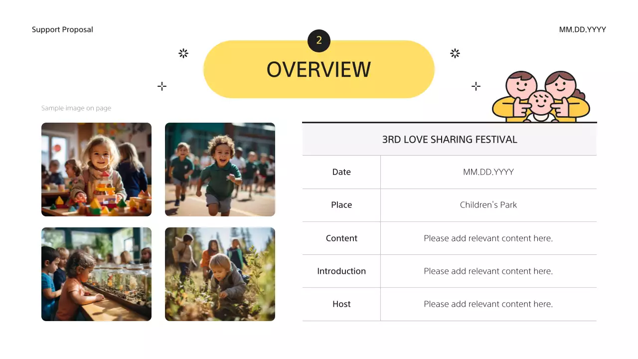 Presentasi Proposal Anak Sederhana Kuning