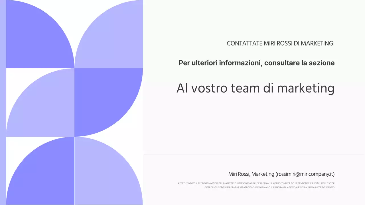 Semplice rapporto sulle tendenze del marketing in viola e nero