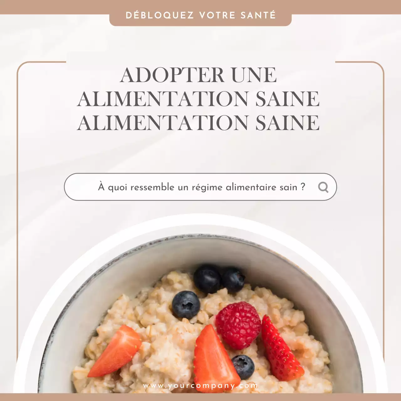 Beige White Grey Natural Simple Minimal Healthy Food Self-Growth (Croissance personnelle)