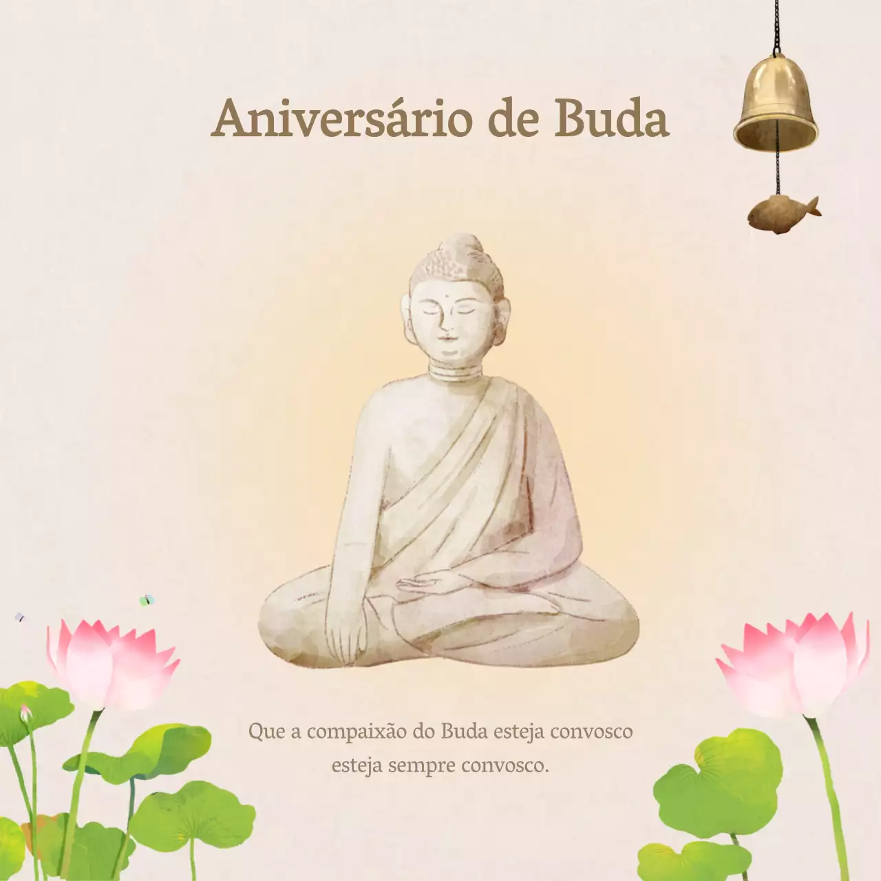 Promover a religião em amarelo e bege com um toque oriental