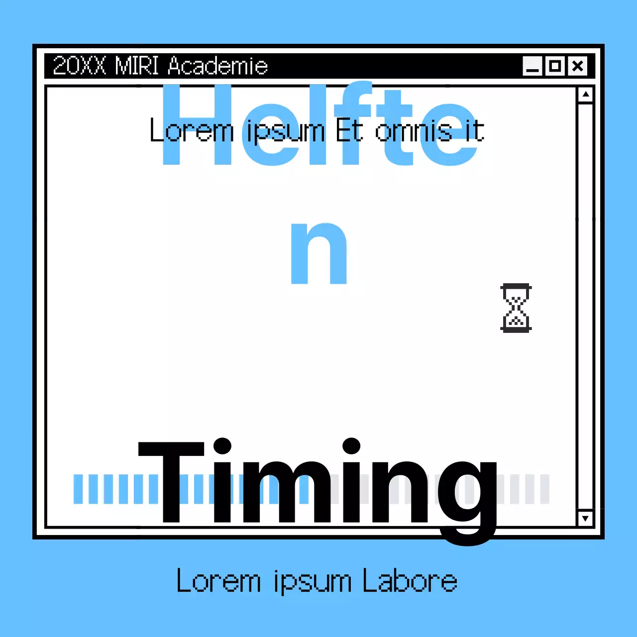 Promoot je cursus in kitscherig lichtblauw