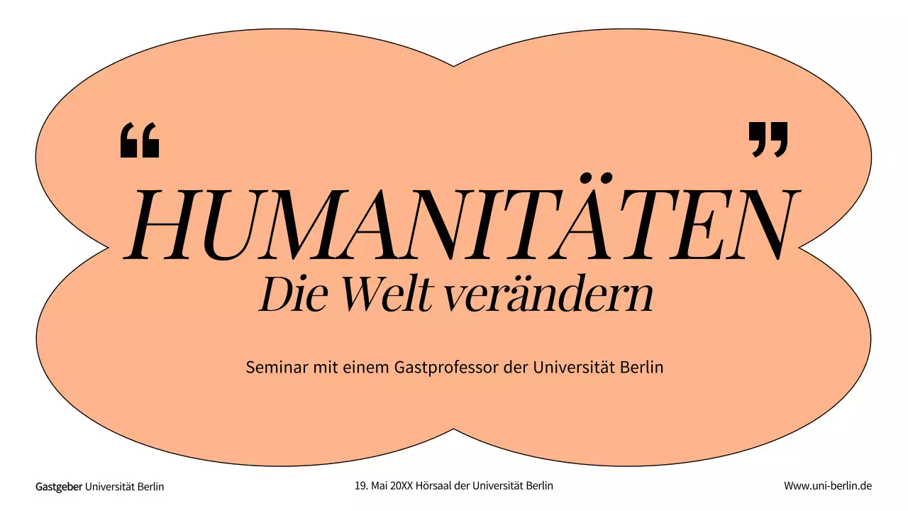 Grundlegende geisteswissenschaftliche Lehrmittel in Orange und Weiß