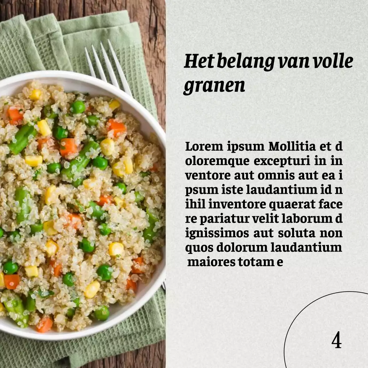 Grijs en Bruin Natuurlijk Gezond eten en dieetgids