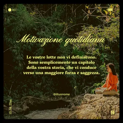 Giallo Trendy Retro Inspiring Quote Salute Mentale