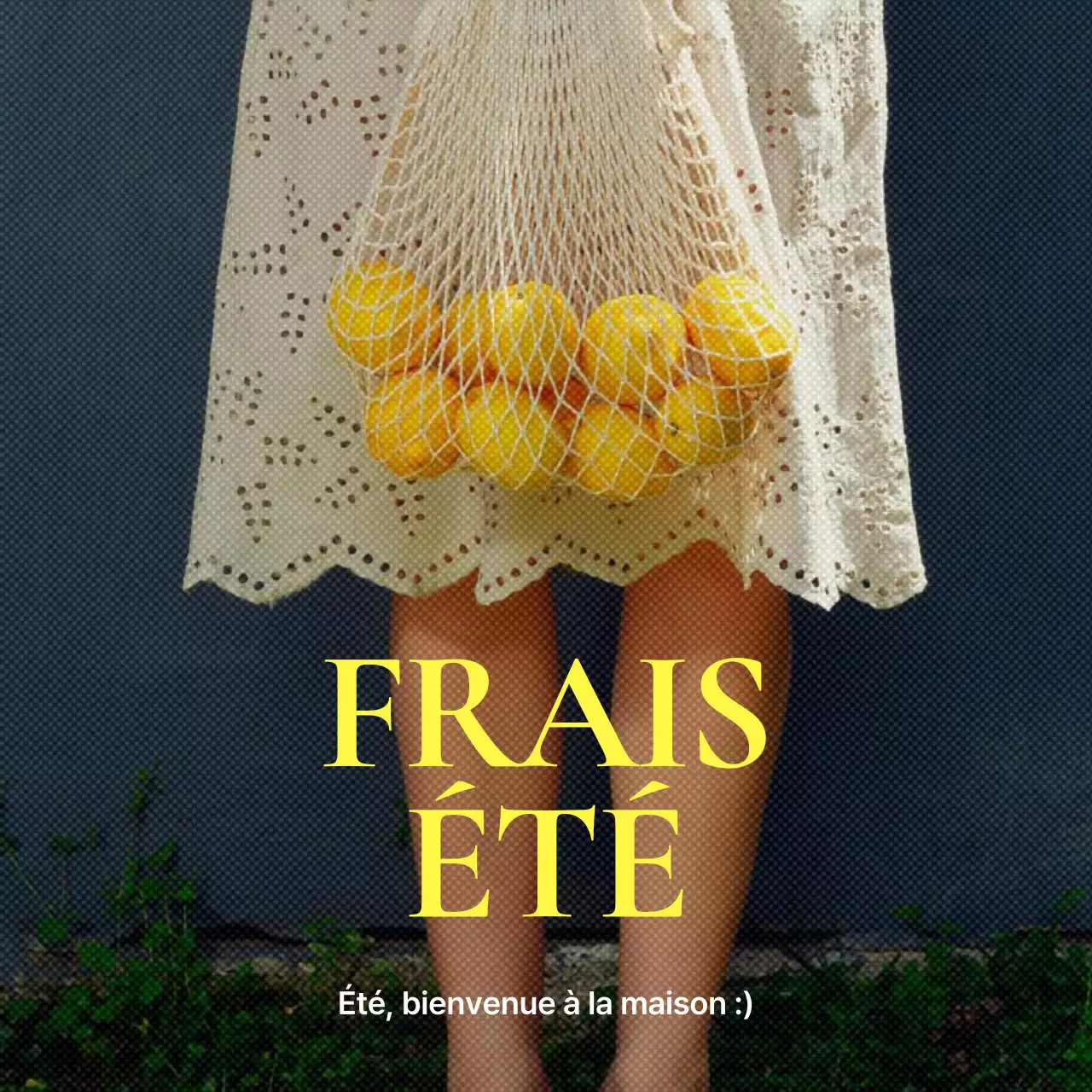 Postes d'été émotionnels en jaune et bleu