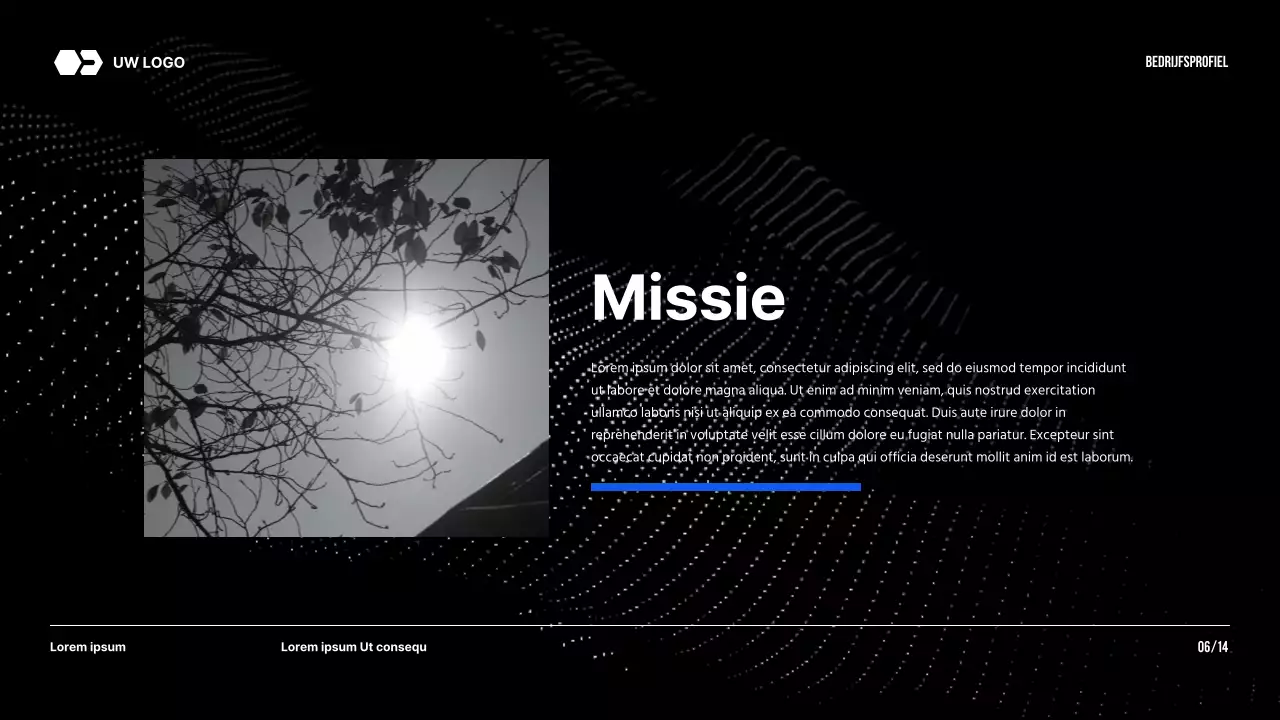 Black Tone Modern Bedrijf Introductie