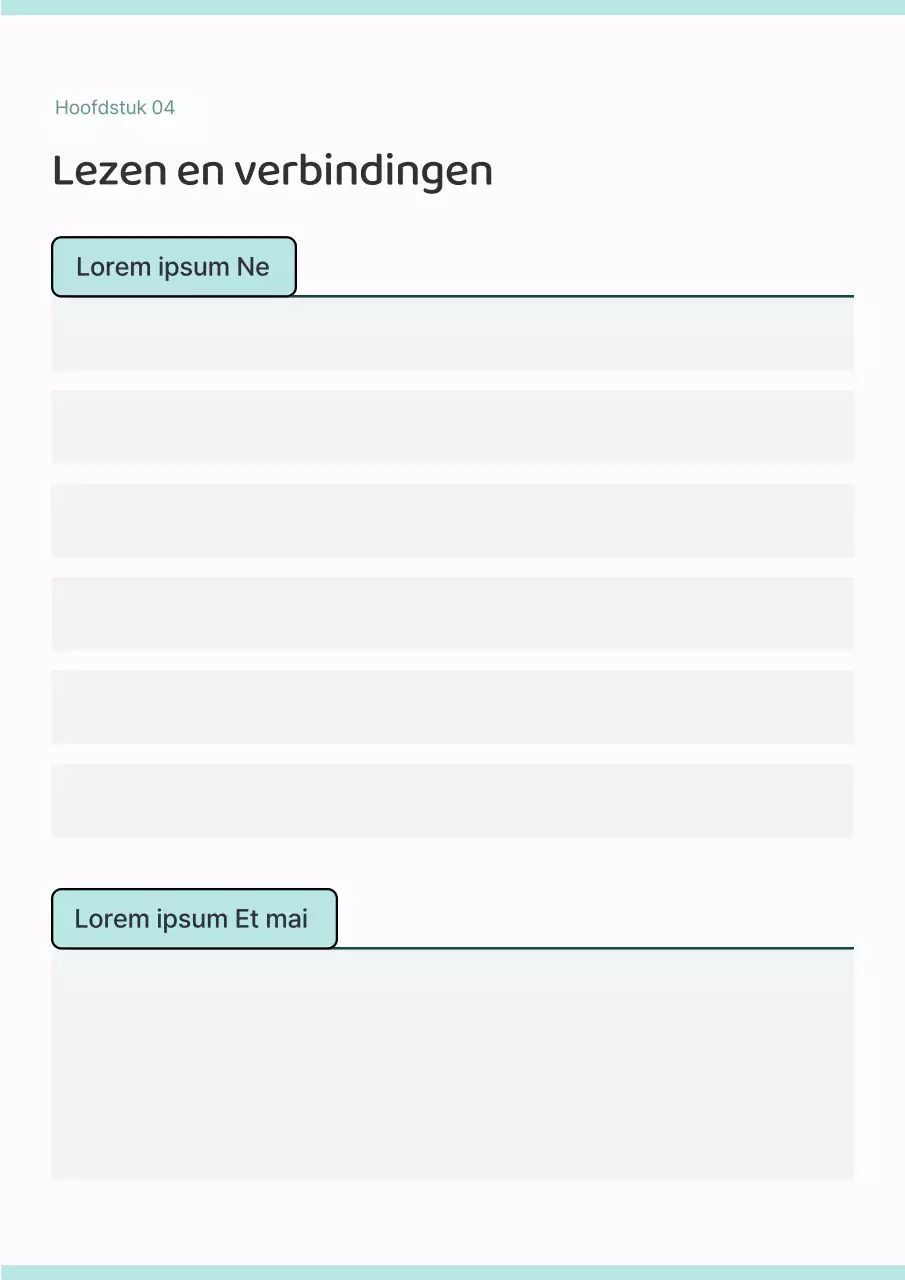 Een eenvoudige agenda in mint en wit