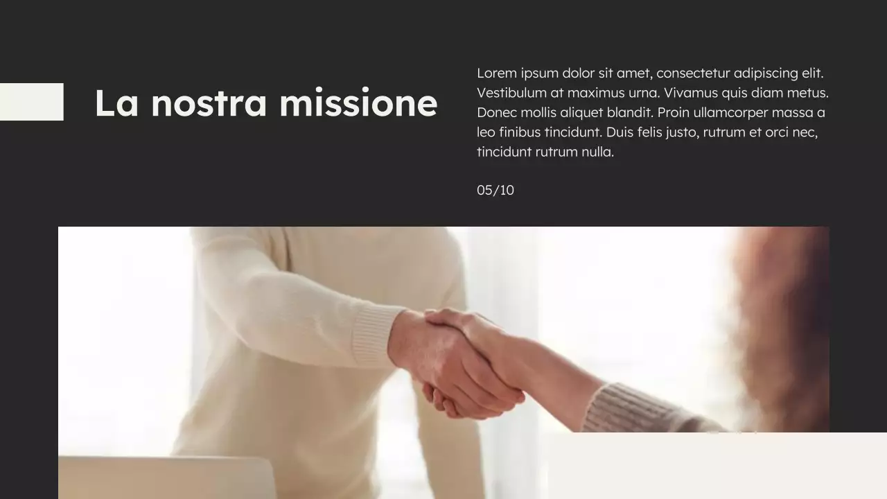 Agenzia di marketing minimalista in bianco e nero Introduzione dell'azienda