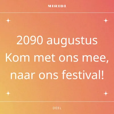 Promoot een trendy feest in oranje en wit