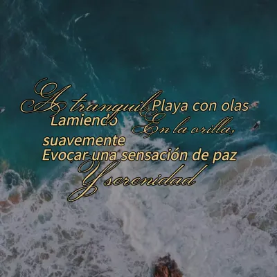 Azul Beige Vintage Tropical Motivacional Salud Mental Cita