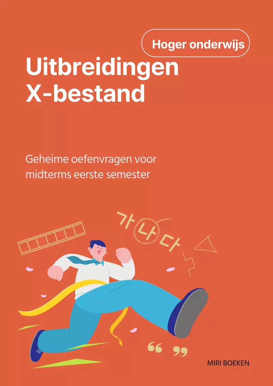 Een eenvoudige oranje en gele omslag voor een schoolschrift