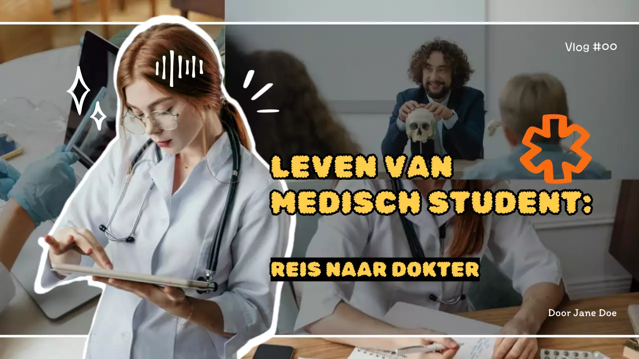 Geel Zwart Flashy Vintage Studie Vlog Hoofdtitel