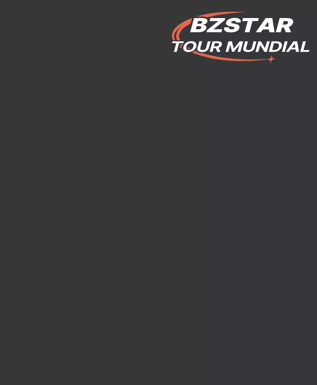 Roupa do pessoal de concertos com um logótipo laranja moderno