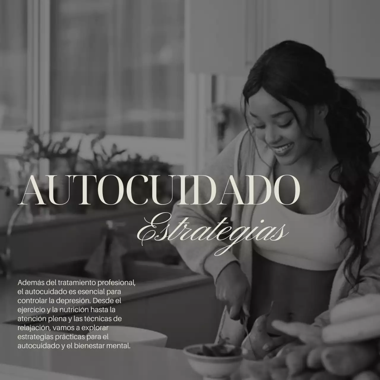 Gris Marfil Elegante Mínimo Guía de Salud Mental