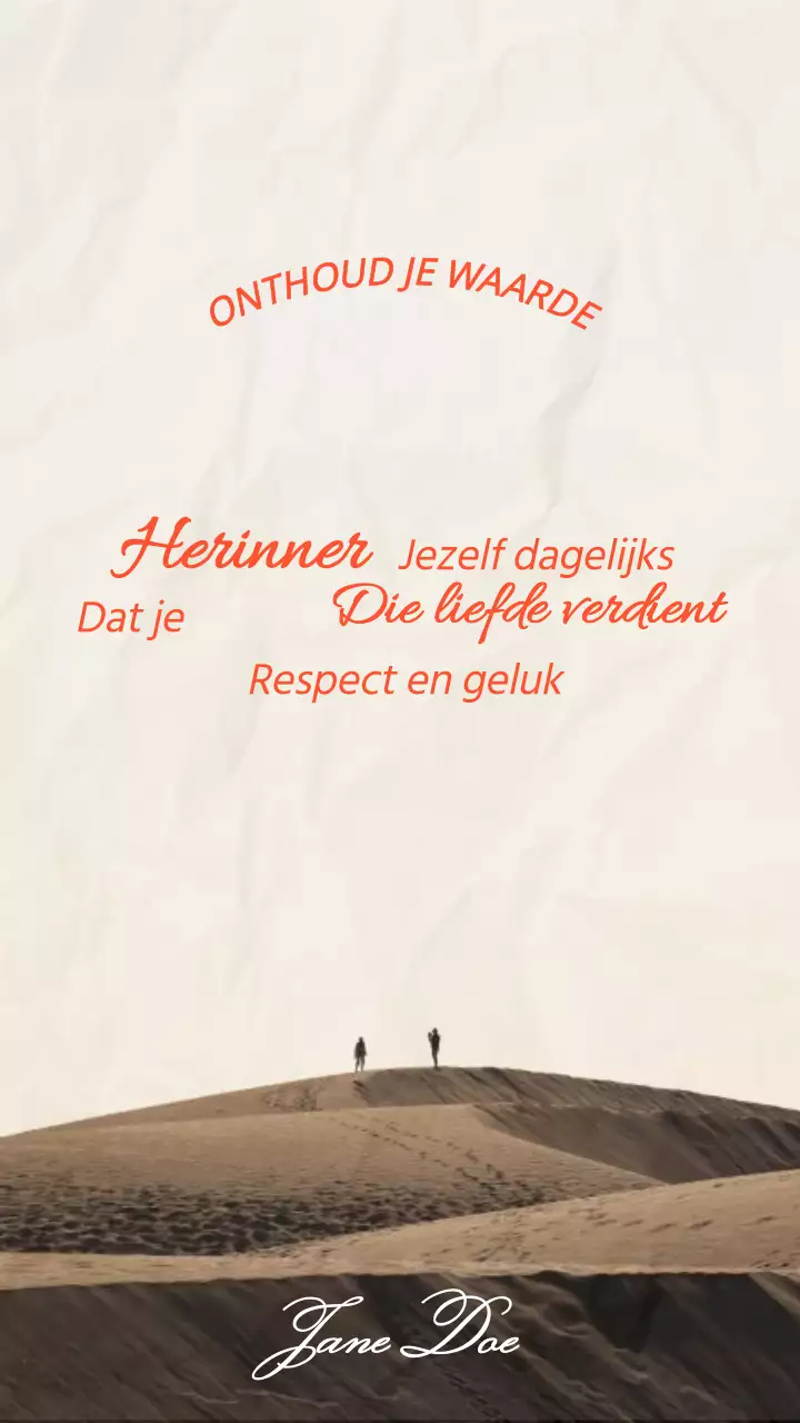 Beige Bruin Minimal Elegant Inspirerende Quote