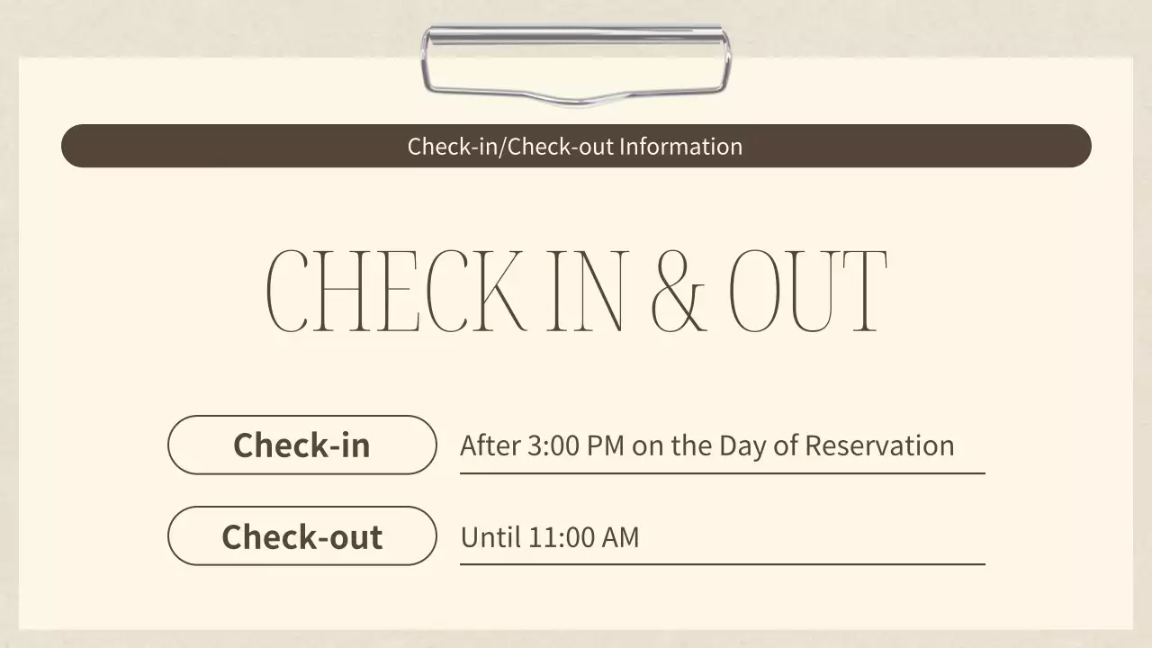 Beige Modern Accommodation Manual Presentation