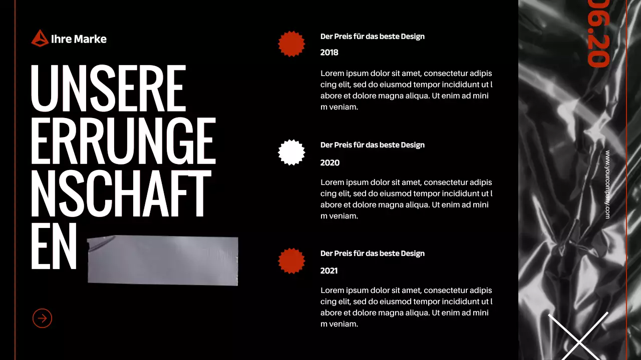 Red Black Modern Bold Business Firmenprofil Einführung