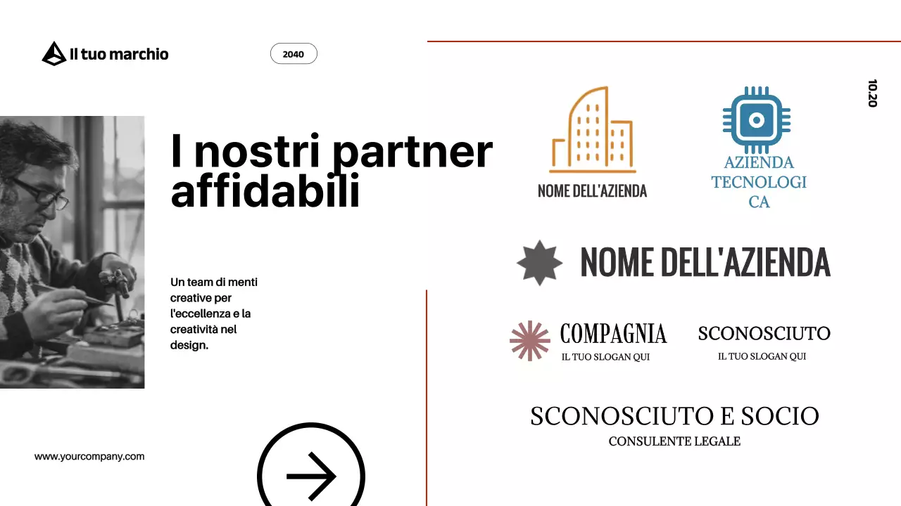 Red Black Modern Bold Profilo aziendale Introduzione