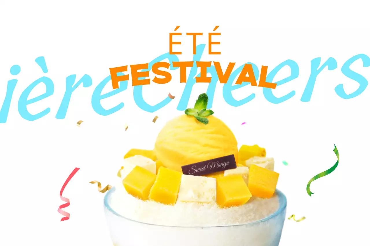 Boissons et papeterie inspirées des festivals d'été