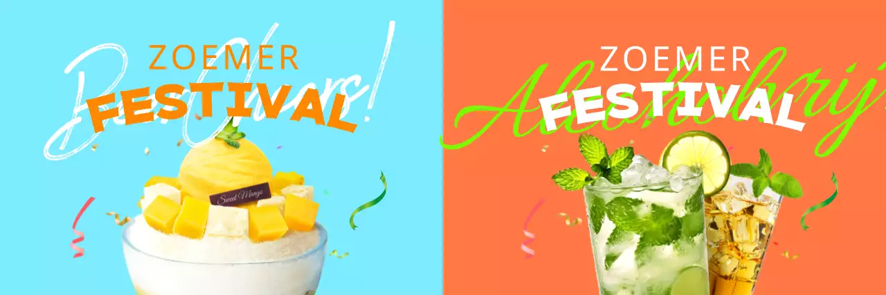 Op zomerfestivals geïnspireerde drankjes en briefpapier