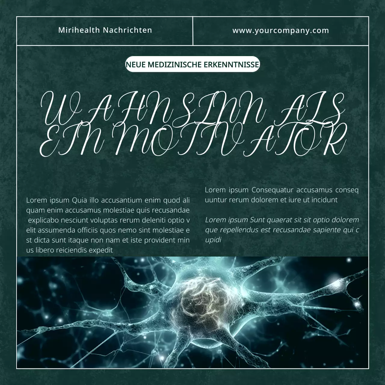 Grün Weiß Modern Klassisch Elegant Psychische Gesundheit Nachrichten