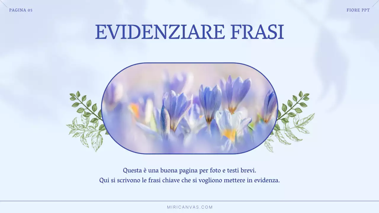 Lussuosi fiori estivi in blu e azzurro Brief del marchio per piccole imprese