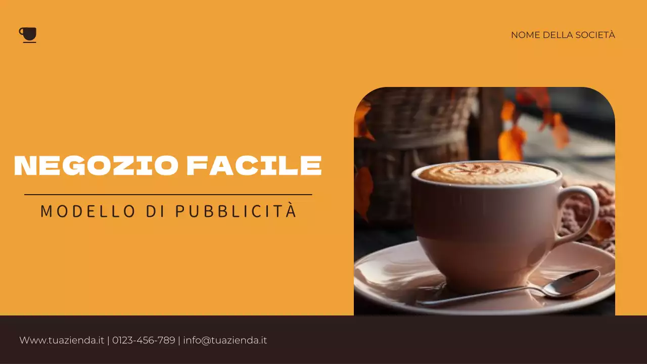 Arancione e marrone Semplice insegna pubblicitaria del negozio digitale Promozione