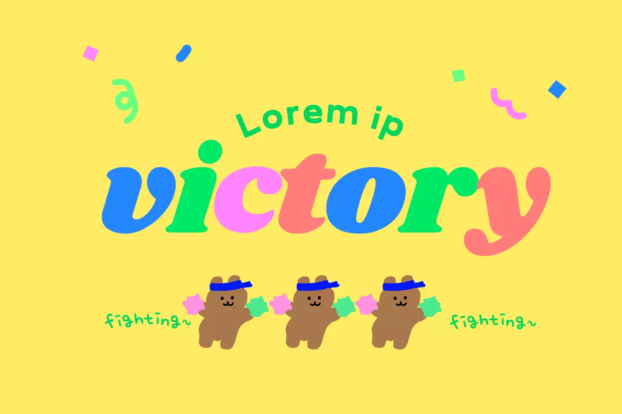 A cheerful bunny character and colorful exercise book