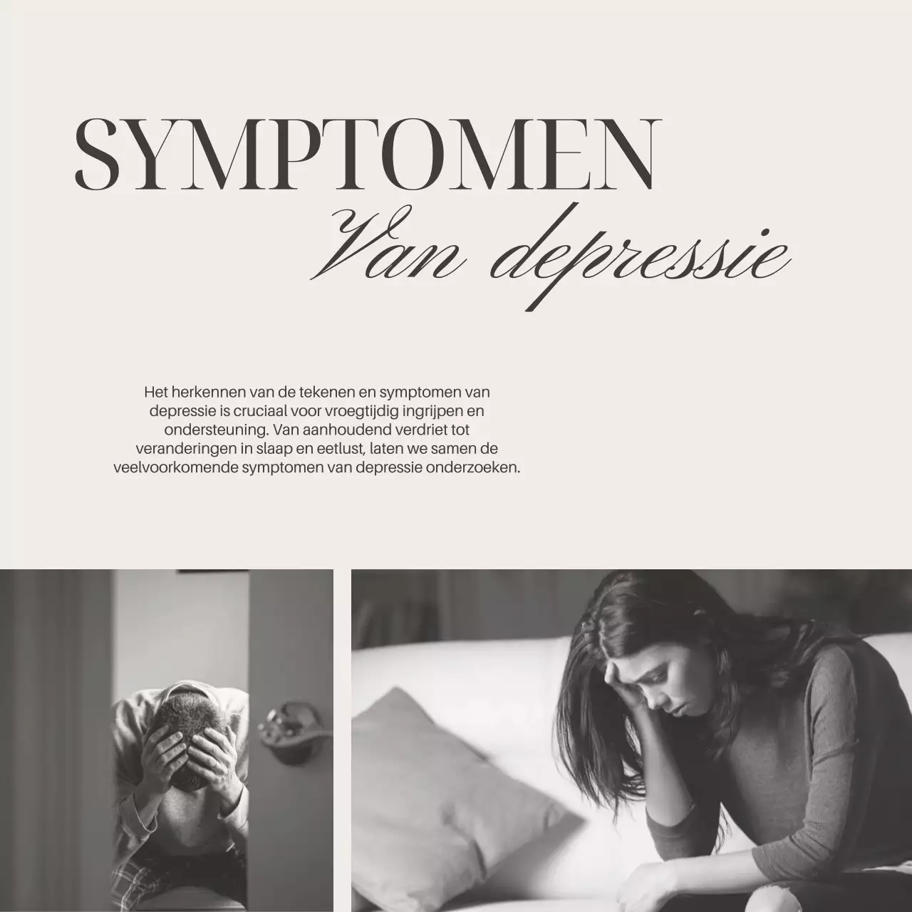 Grijs Ivoor Elegante Minimale Gids voor Geestelijke Gezondheid