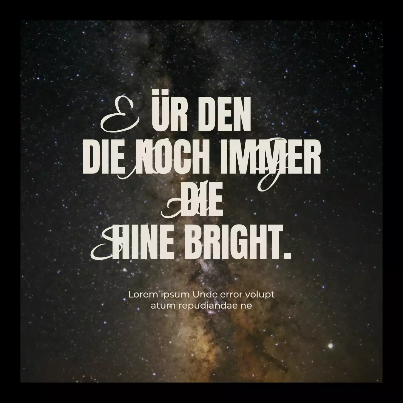Schwarz Trend Bold Motivational Mental Health Zitat