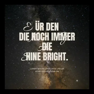Schwarz Trend Bold Motivational Mental Health Zitat