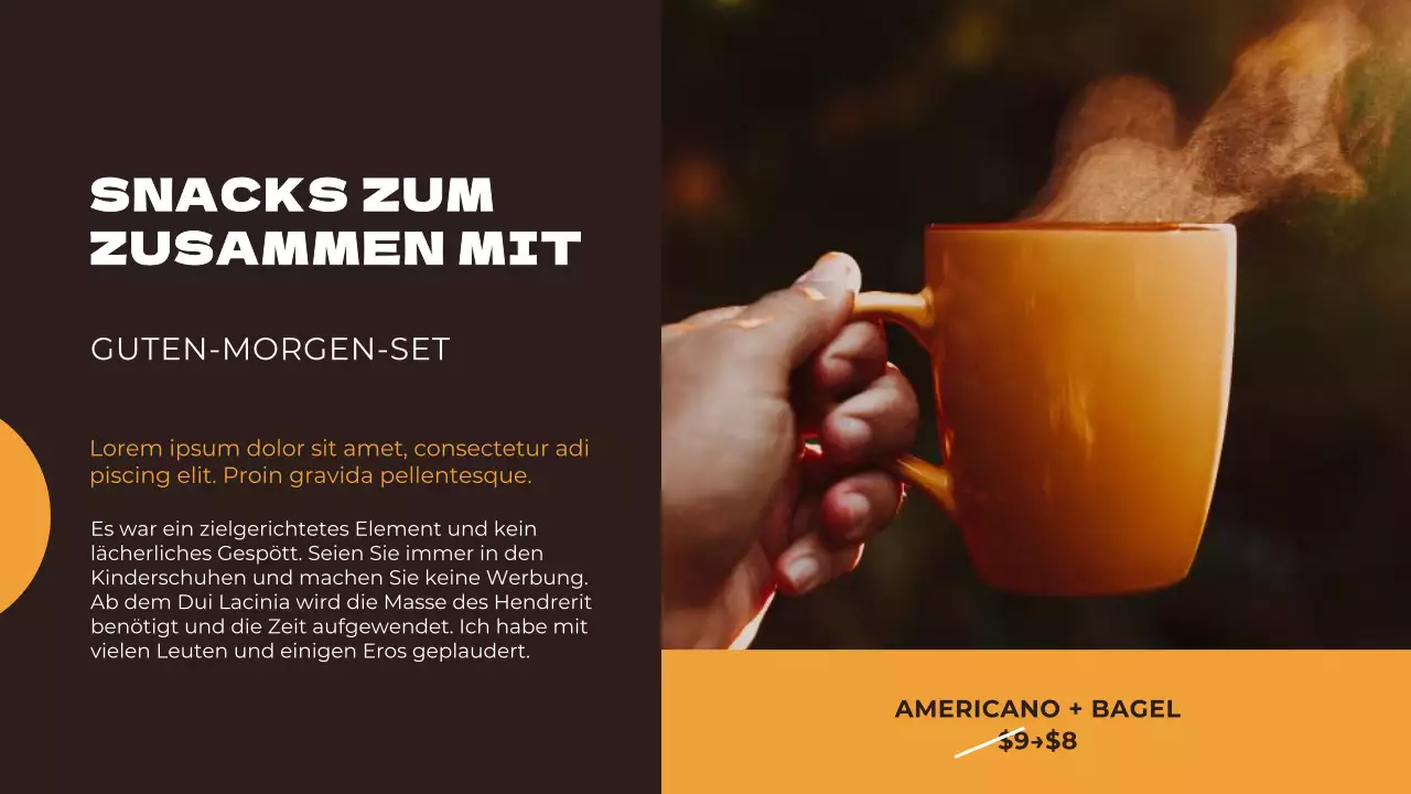 Orange und Braun Einfaches Geschäft Digitales Schild Werbung Promotion