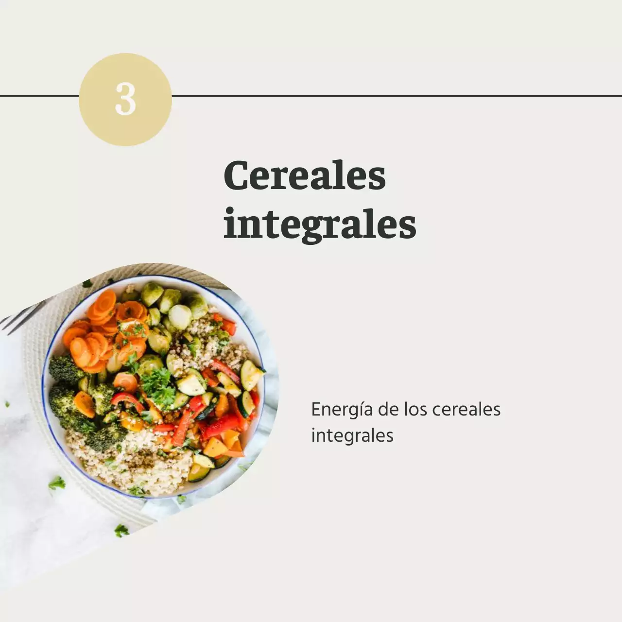 Gris y Verde Natural Guía de alimentos y dietas saludables