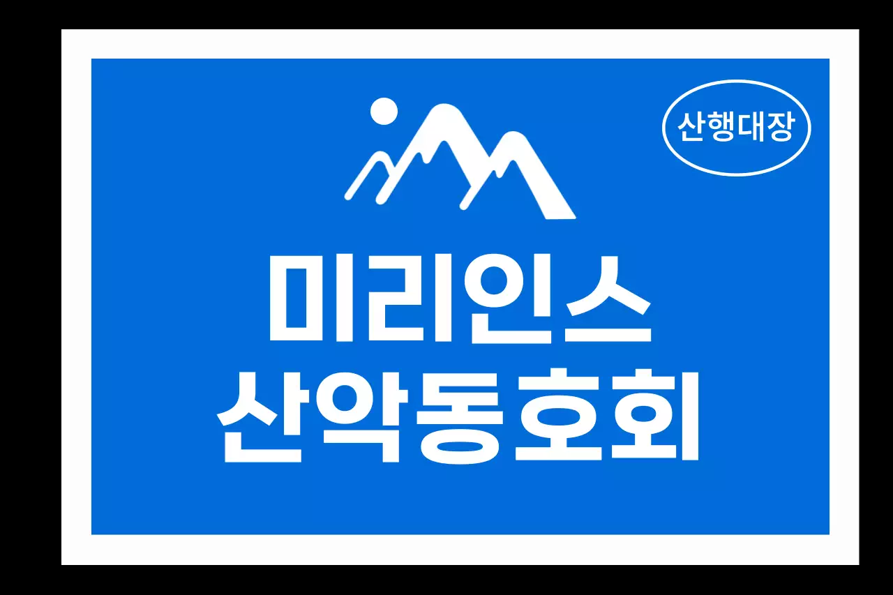 강렬한 색깔을 활용한 산악동호회 컨셉 디자인