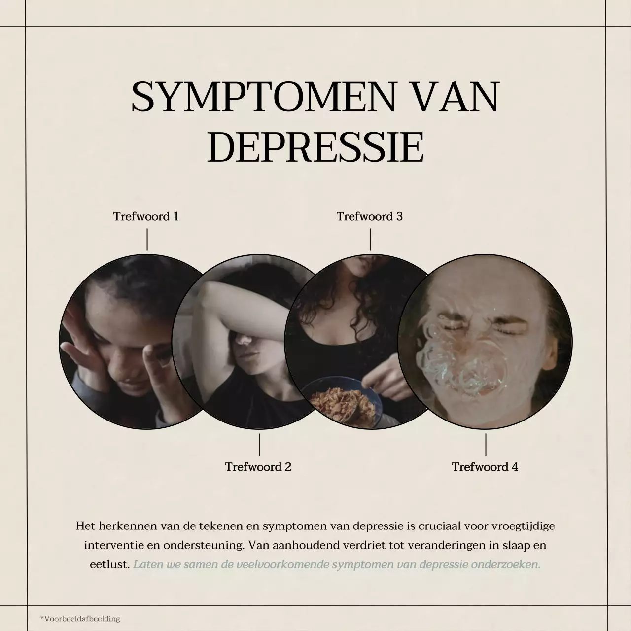 Geel Blauw Grijs Modern Minimaal Geestelijke Gezondheid Lifestyle