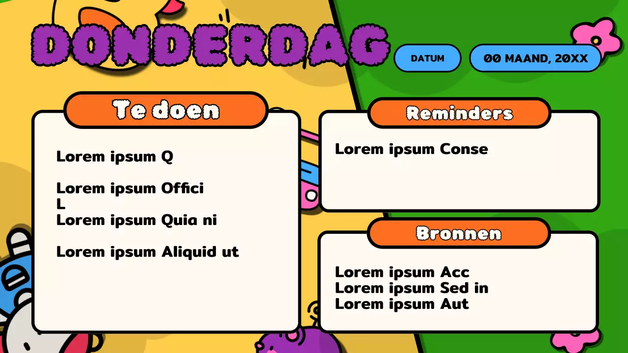 Skyblue Animatie Lessenplan