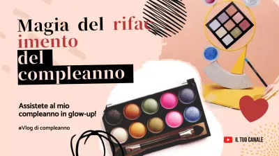 Rosa Moderna Trendy Caldo Compleanno Makeover Magia
