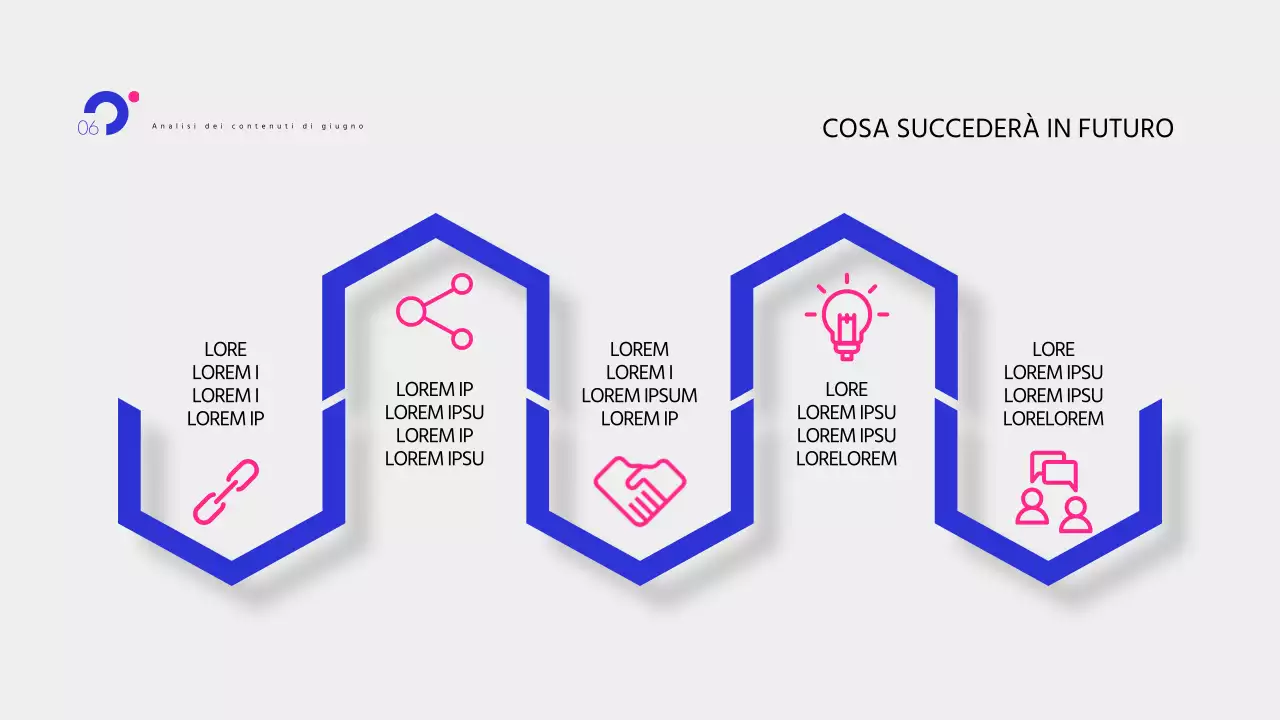 Rapporti di approfondimento pop-art in blu e rosa acceso