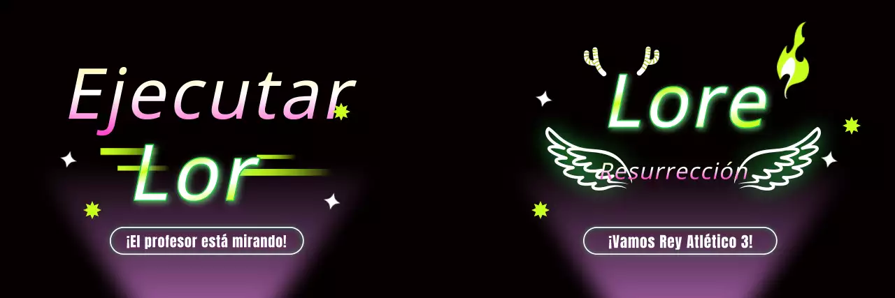 Concepto de rótulo de neón graduado para animaciones deportivas